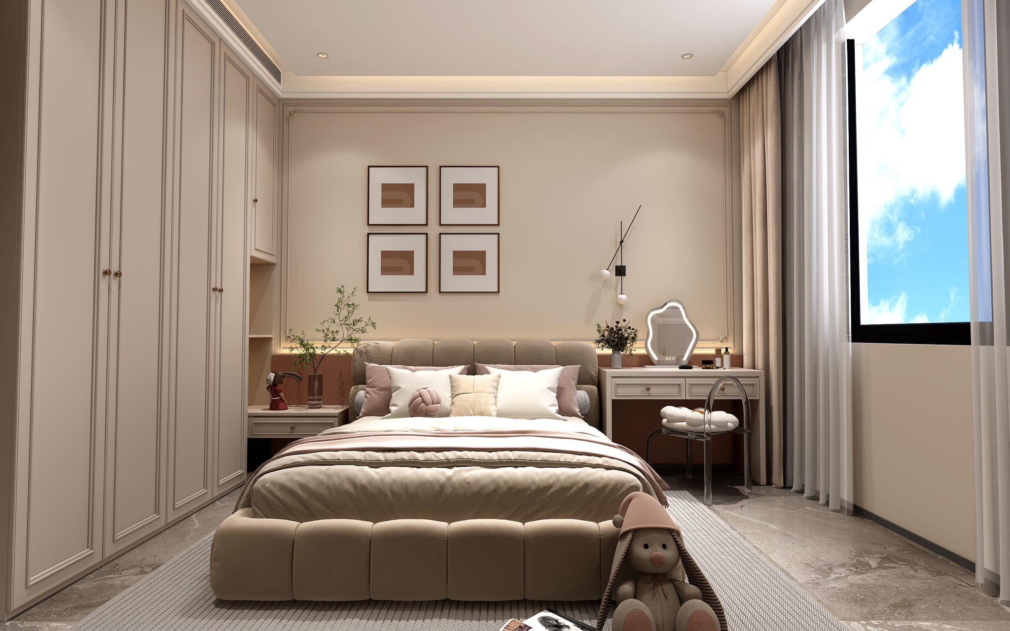 Spacious Luxurious Master Bedroom Inside of a spacious luxurious master bedroom